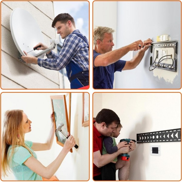 Stud Finder Wall Scanner, Advanced 5-in-1 Detector for Wood, Metal, Joists, Pipes, and AC Wires, Upgraded Intelligent Chip, High-Definition LCD Display, and Audible Alarm